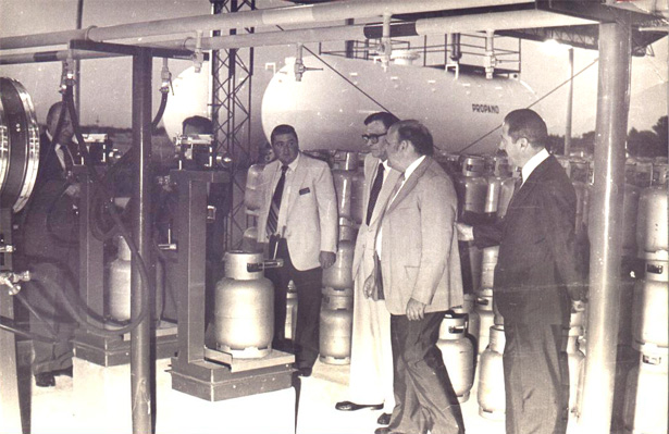 Interior de la planta fraccionadora de gas