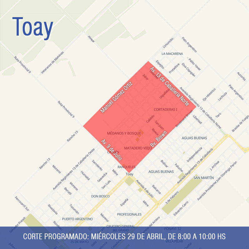 Este miércoles 29, en Toay - Imagen 1