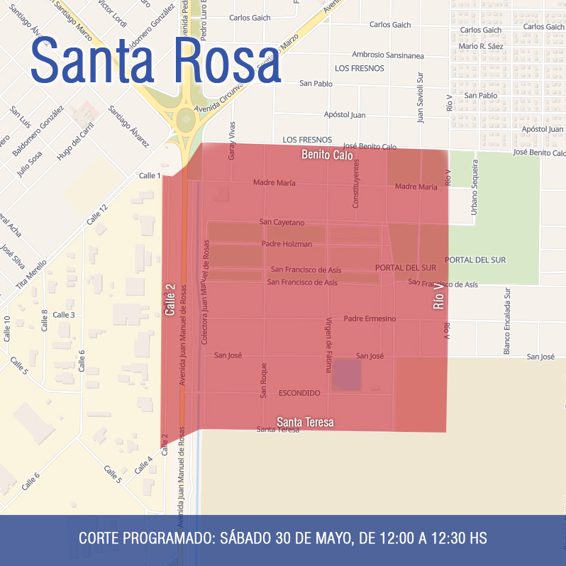 Este sábado en barrios del Sureste y el Parque Industrial - Imagen 1