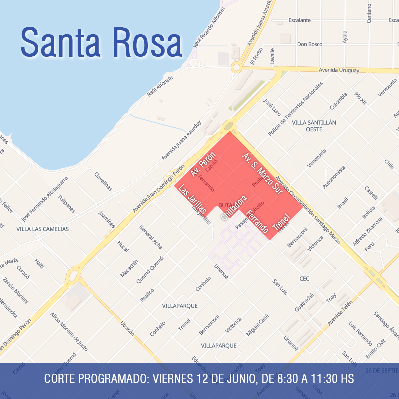 Este viernes 12, en barrios Butaló y aledaños - Imagen 1