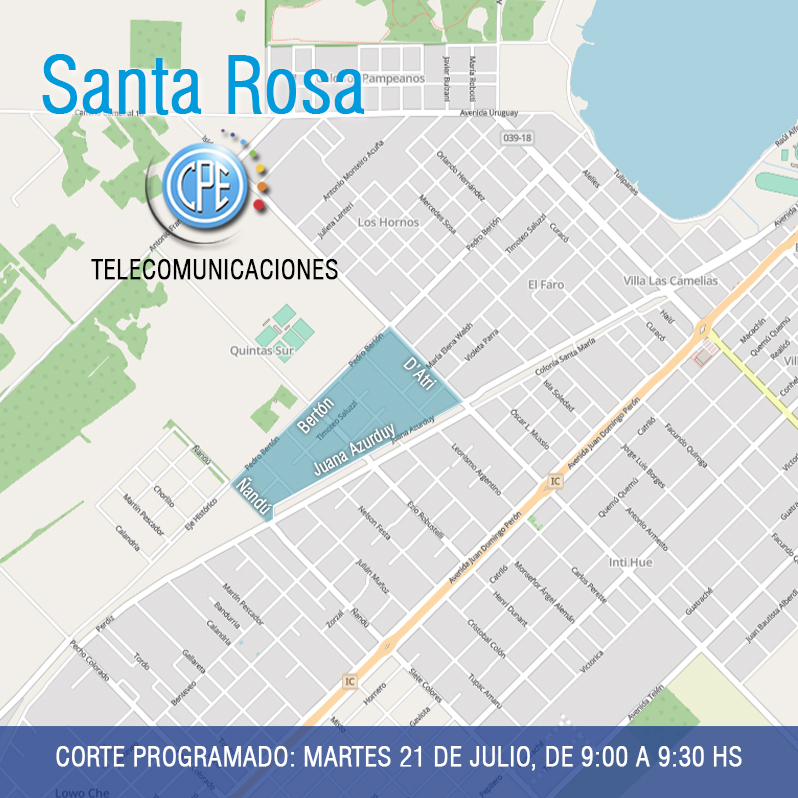 Este martes 21, en barrio Zona Quintas Sur - Imagen 1